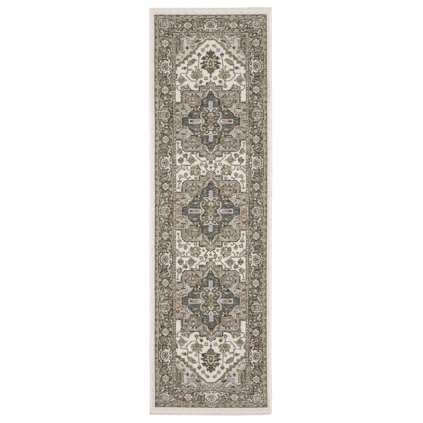 Maharaja 1144Y Ivory Medallion Rug