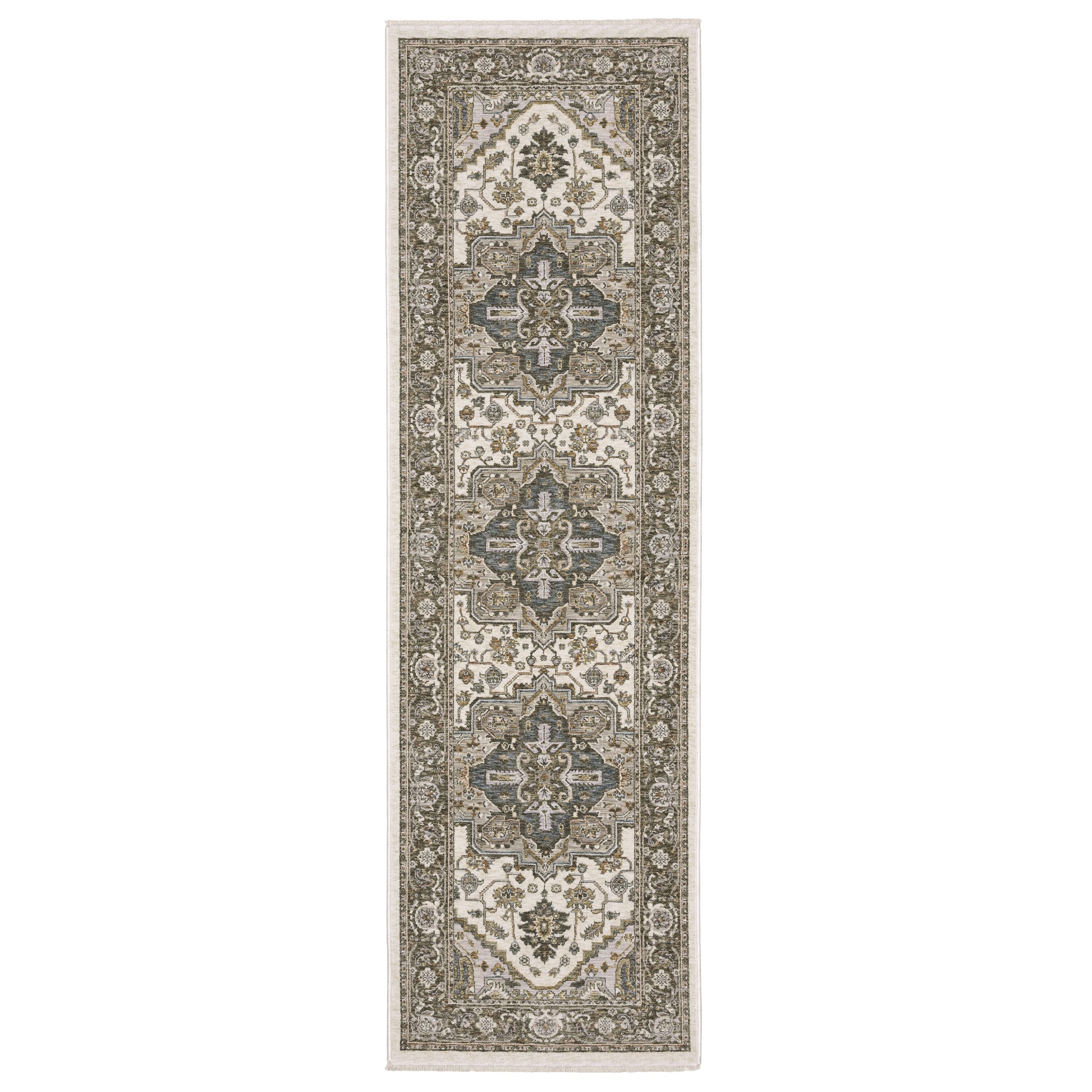 Maharaja 1144Y Ivory Medallion Rug