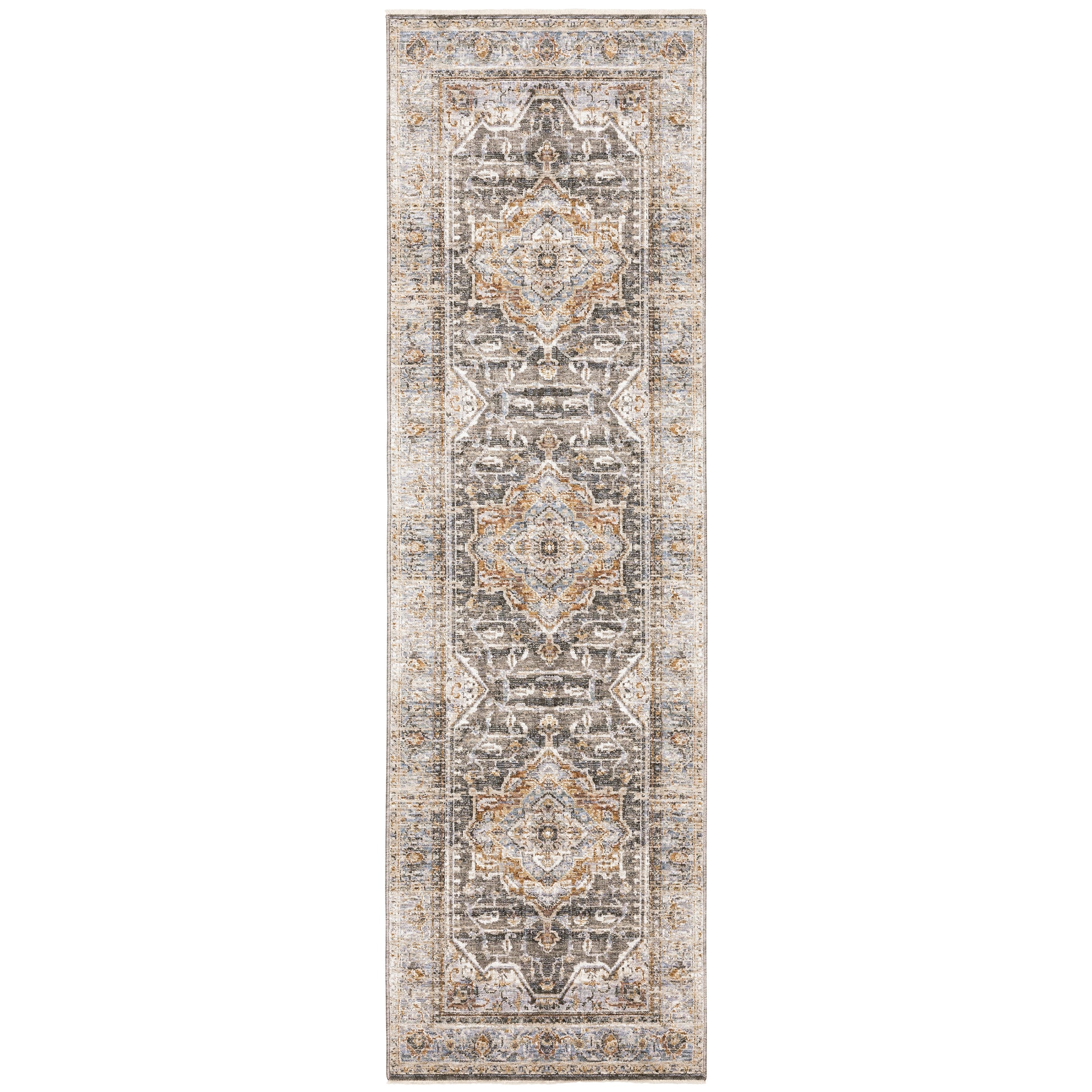 Maharaja 1803X Charcoal Medallion Rug
