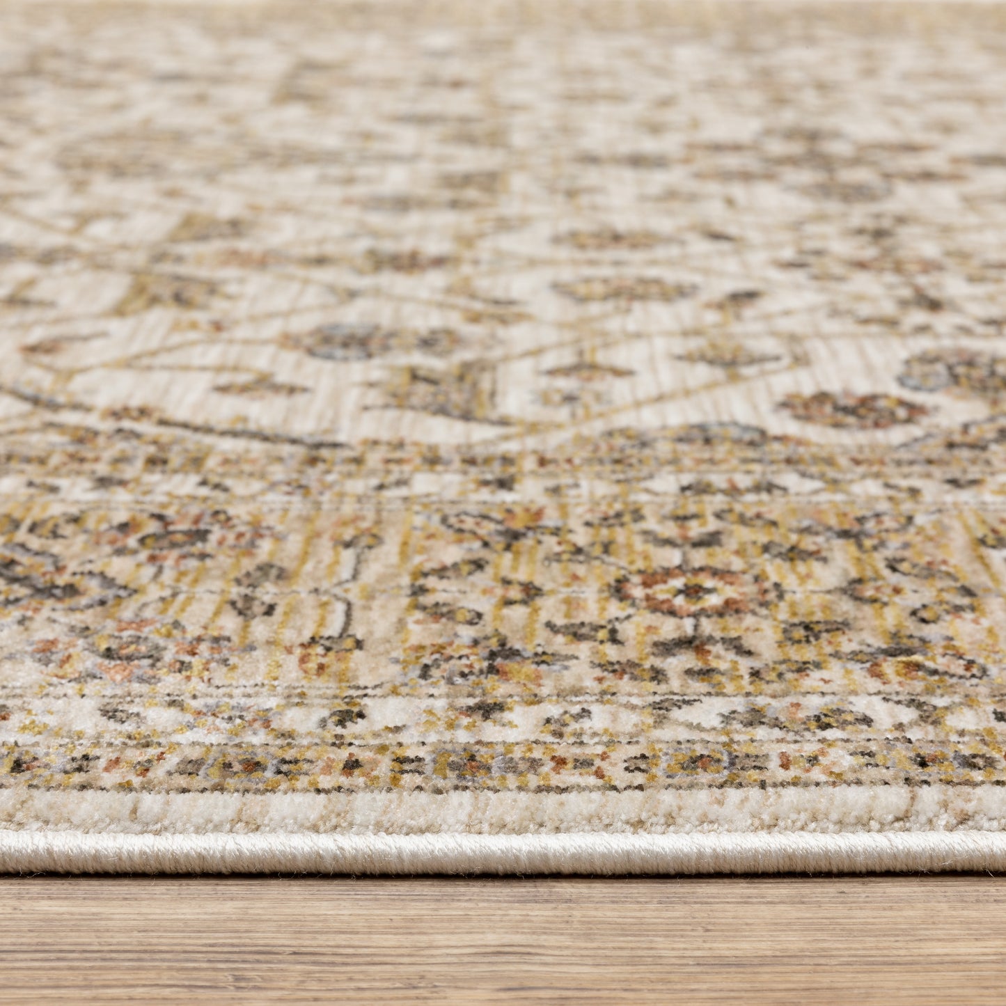 Maharaja Oriental Ivory/ Gold Cut Pile Rug