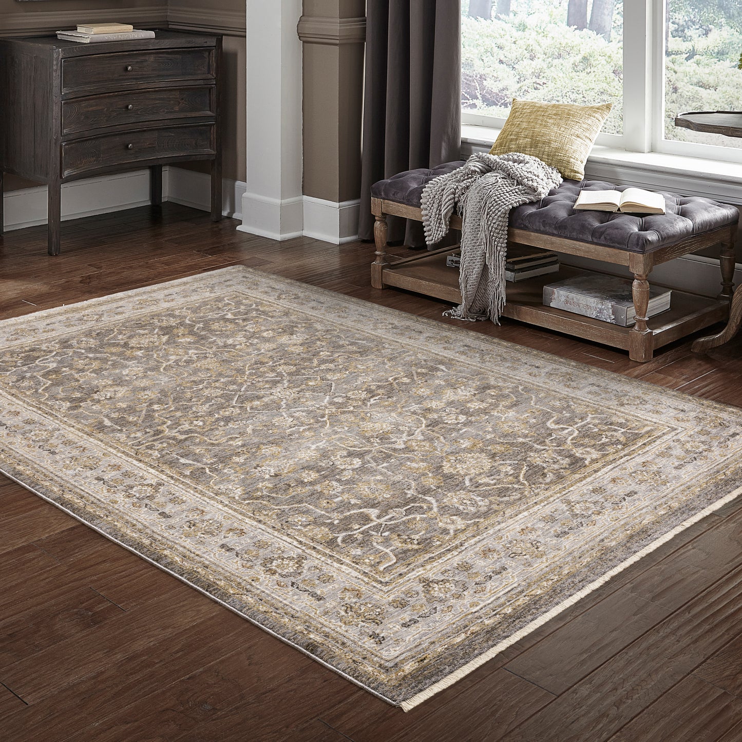 Maharaja 040M1 Grey Oriental Rug