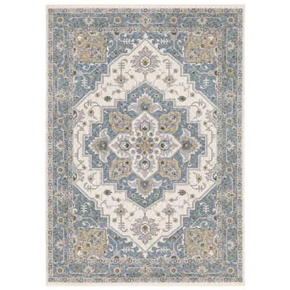 Maharaja 051F1 Blue Medallion Rug