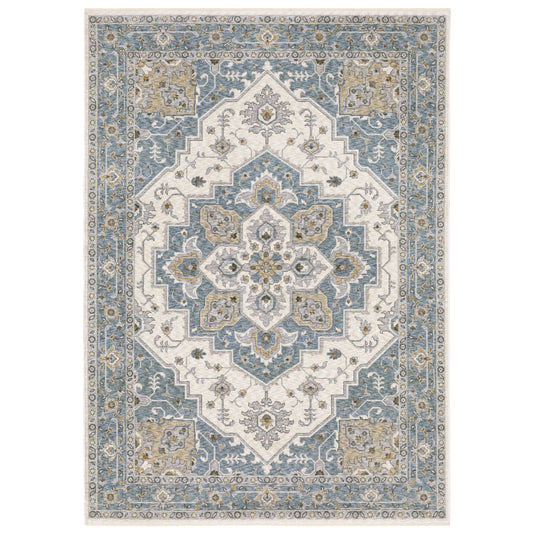 Maharaja 051F1 Blue Medallion Rug