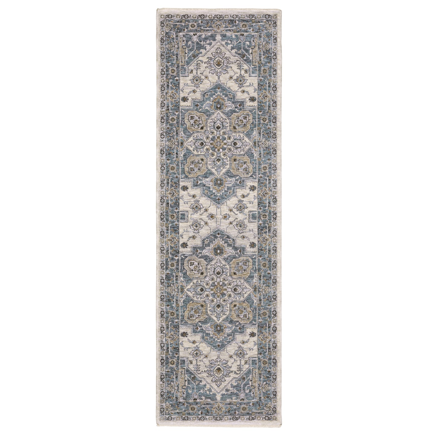 Maharaja 051F1 Blue Medallion Rug