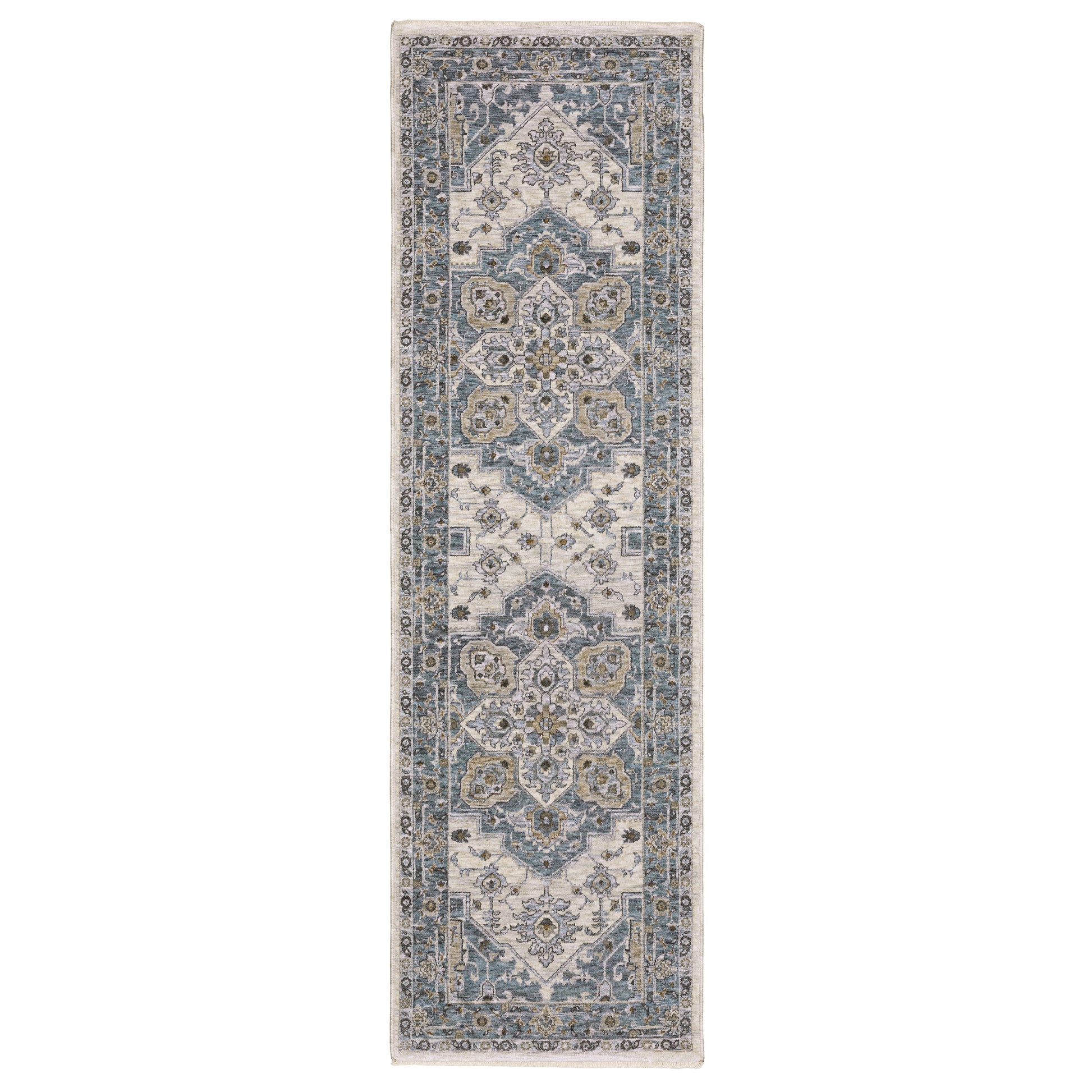 Maharaja 051F1 Blue Medallion Rug