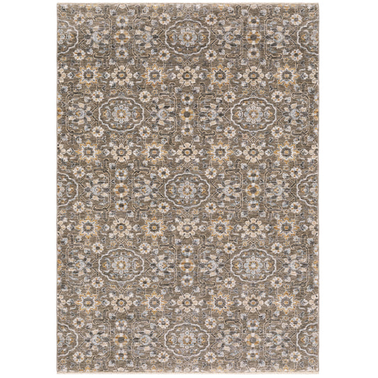 Maharaja 532D1 Grey Floral Rug