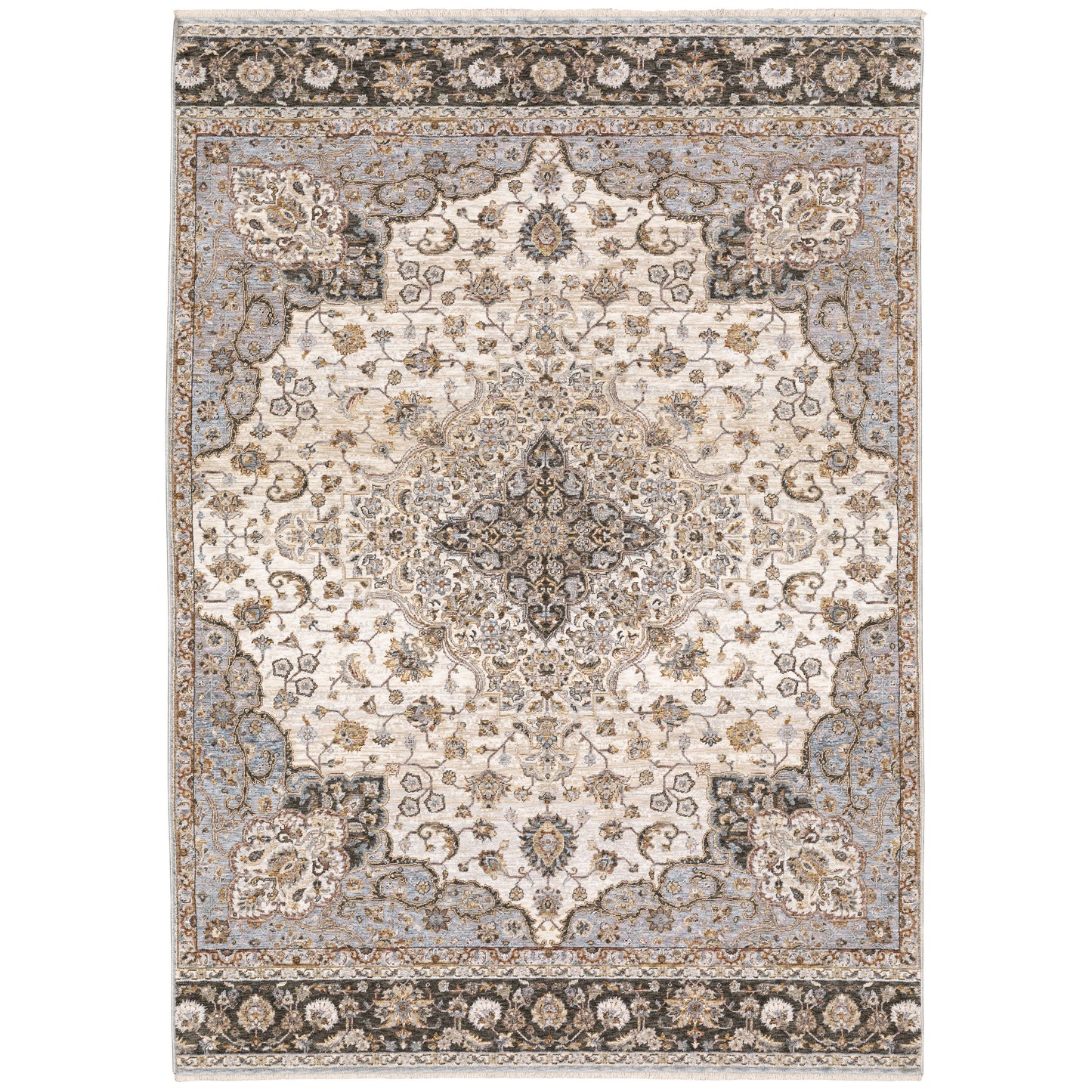 Maharaja 660J1 Ivory Medallion Rug