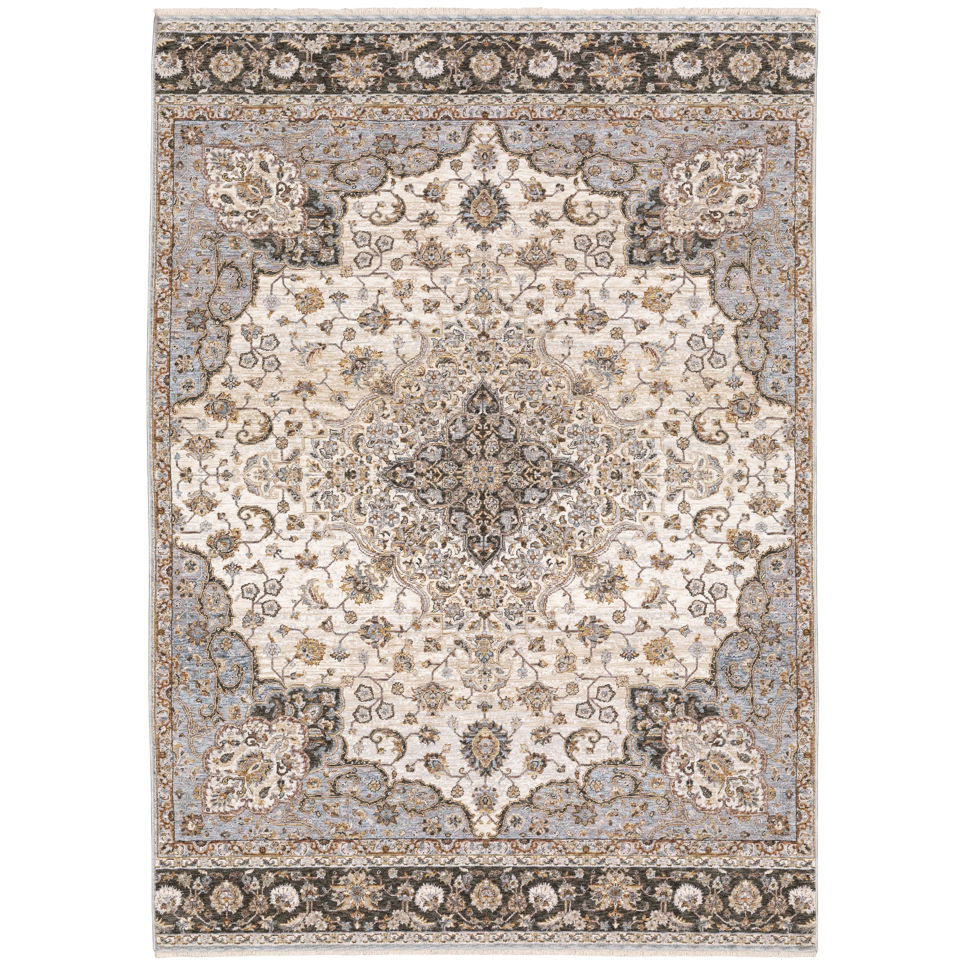 Maharaja 660J1 Ivory Medallion Rug