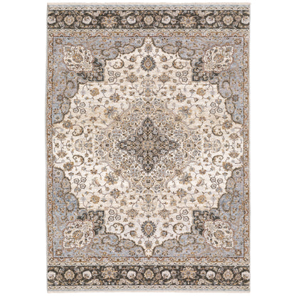 Maharaja 660J1 Ivory Medallion Rug