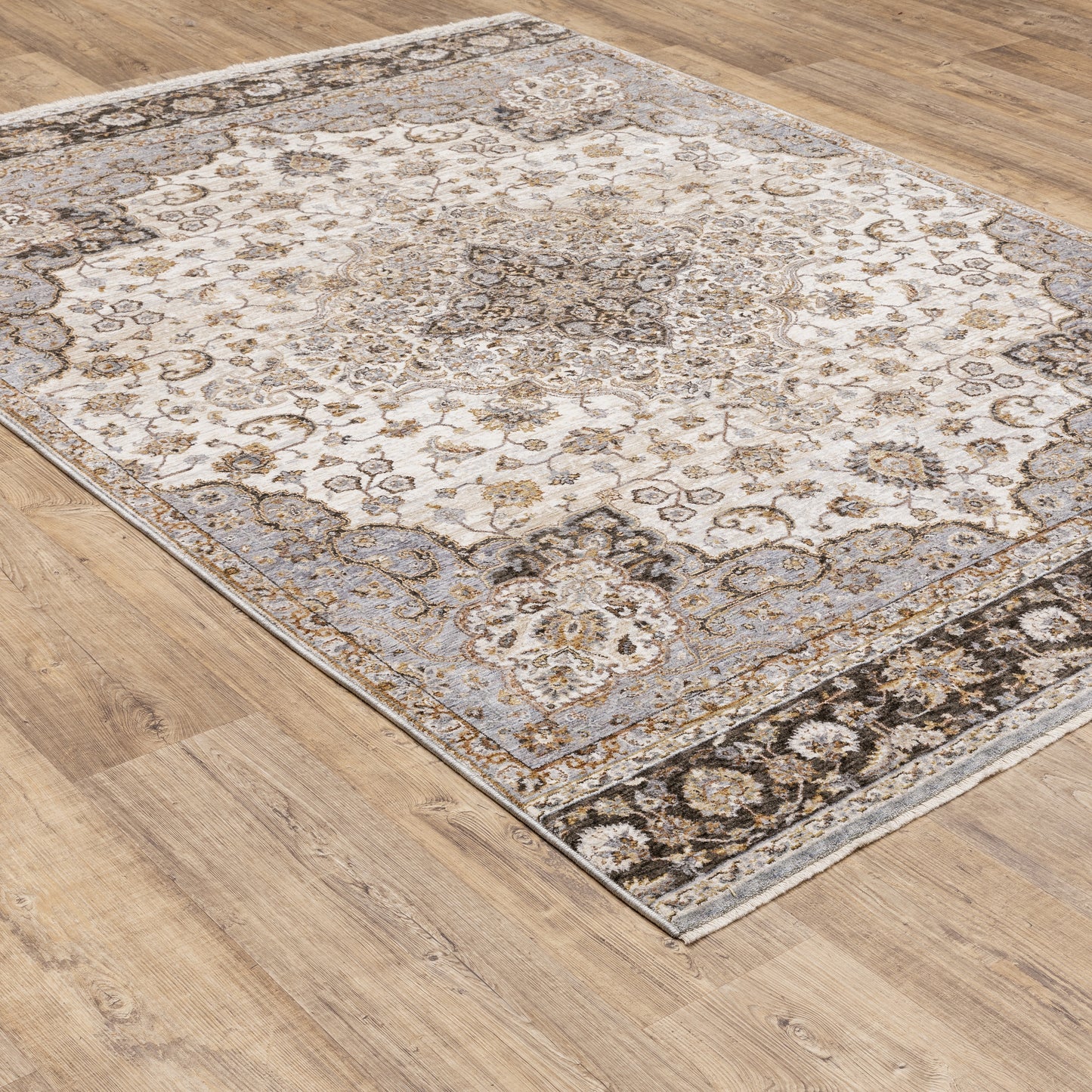 Maharaja 660J1 Ivory Medallion Rug