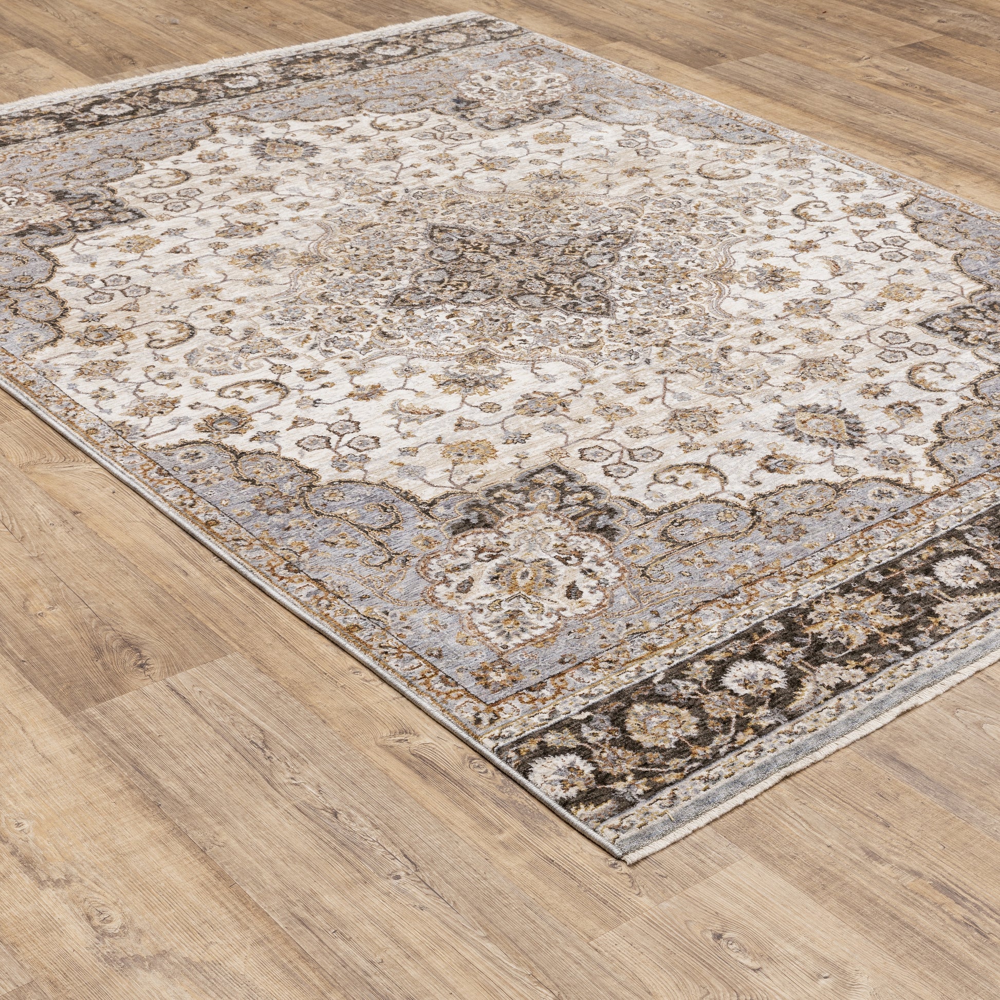 Maharaja 660J1 Ivory Medallion Rug