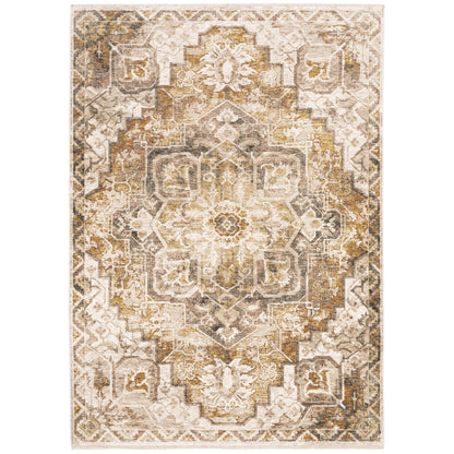 Maharaja 661C1 Gold Medallion Rug