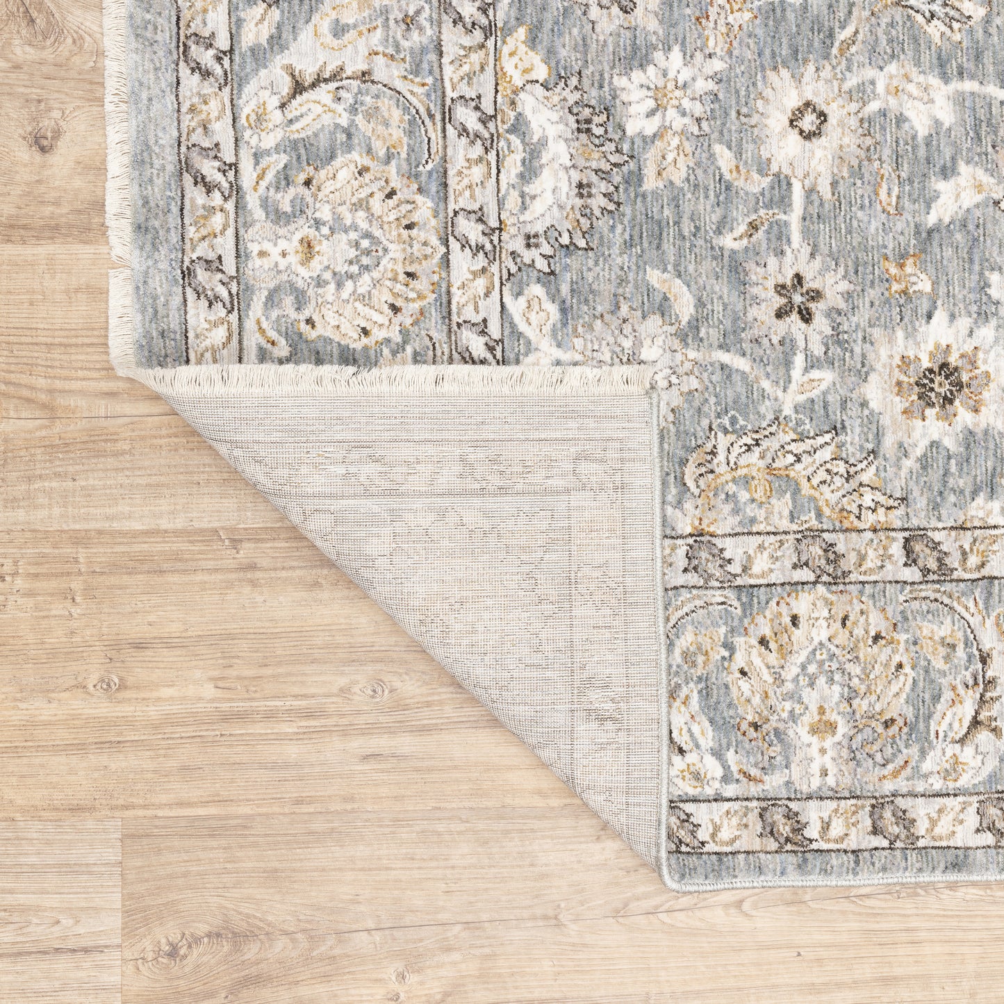 Maharaja Oriental Blue/ Ivory Cut Pile Rug