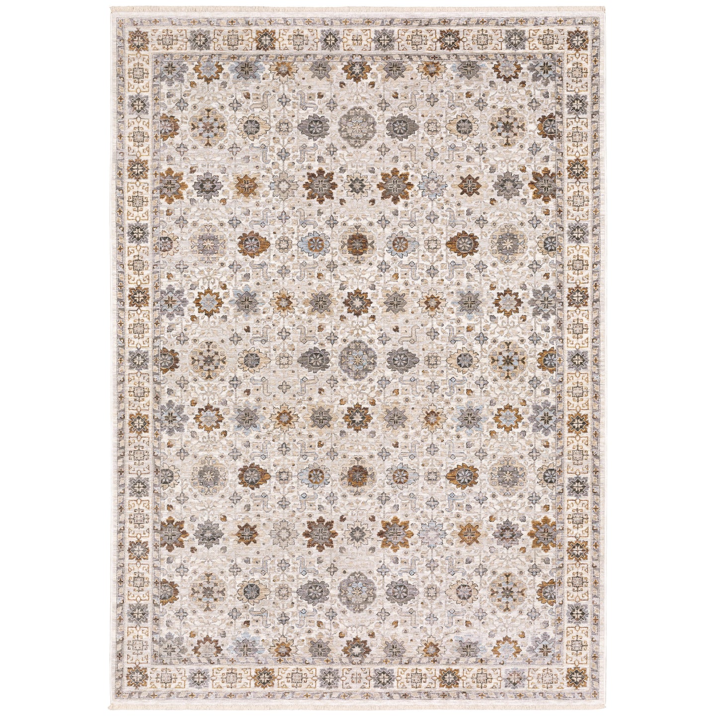 Maharaja 071W1 Ivory Floral Rug