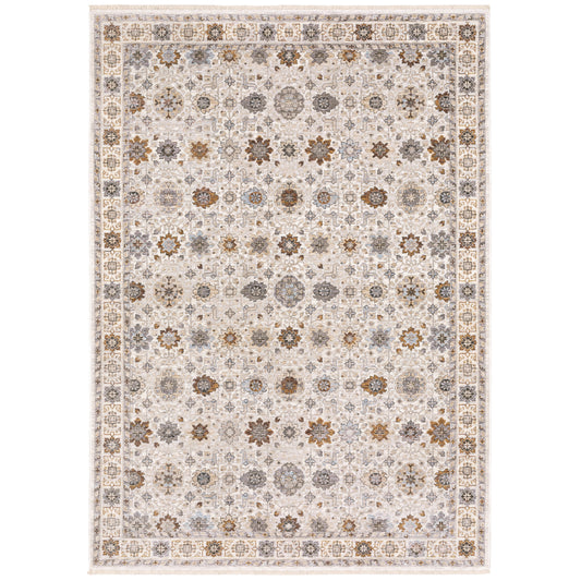 Maharaja 071W1 Ivory Floral Rug