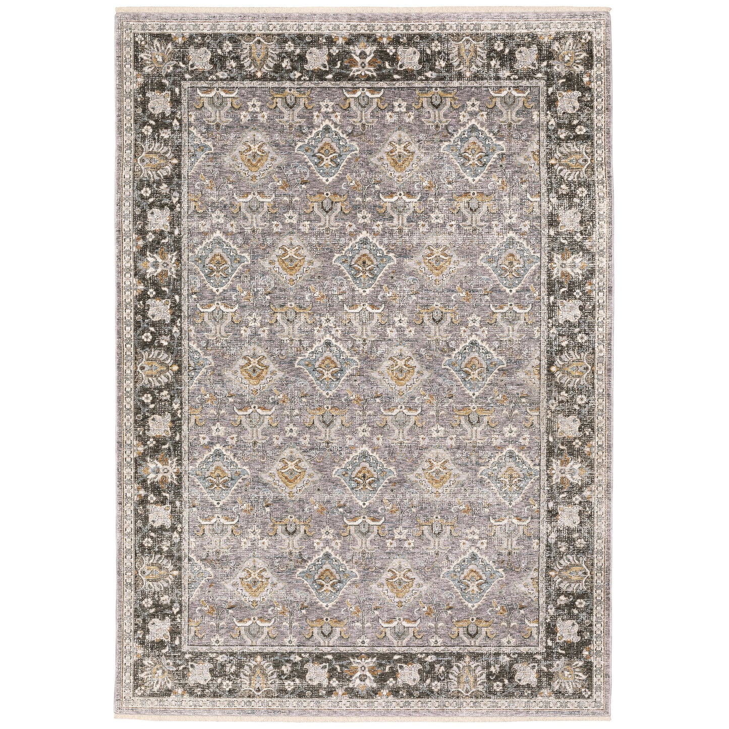 Maharaja 091E1 Grey Distressed Rug