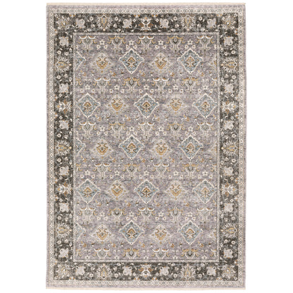 Maharaja 091E1 Grey Distressed Rug