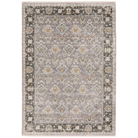 Maharaja 091E1 Grey Distressed Rug