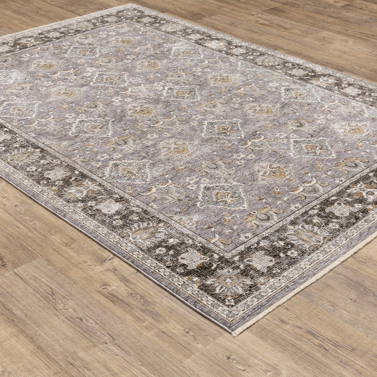 Maharaja 091E1 Grey Distressed Rug