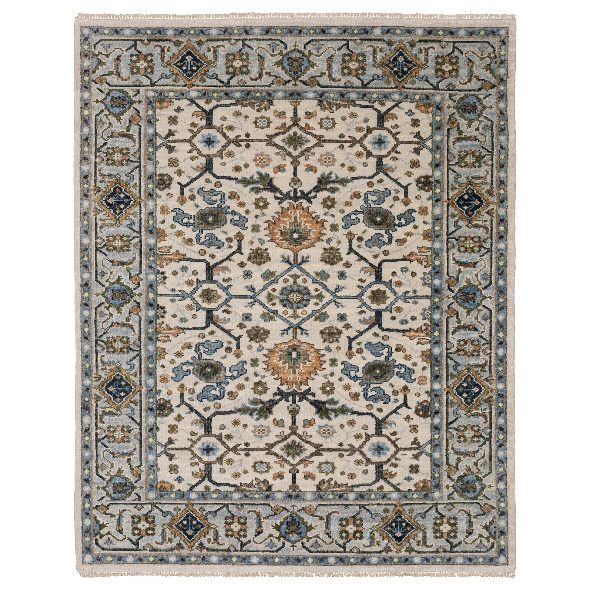 Majorca MAJ01 Ivory Floral Rug