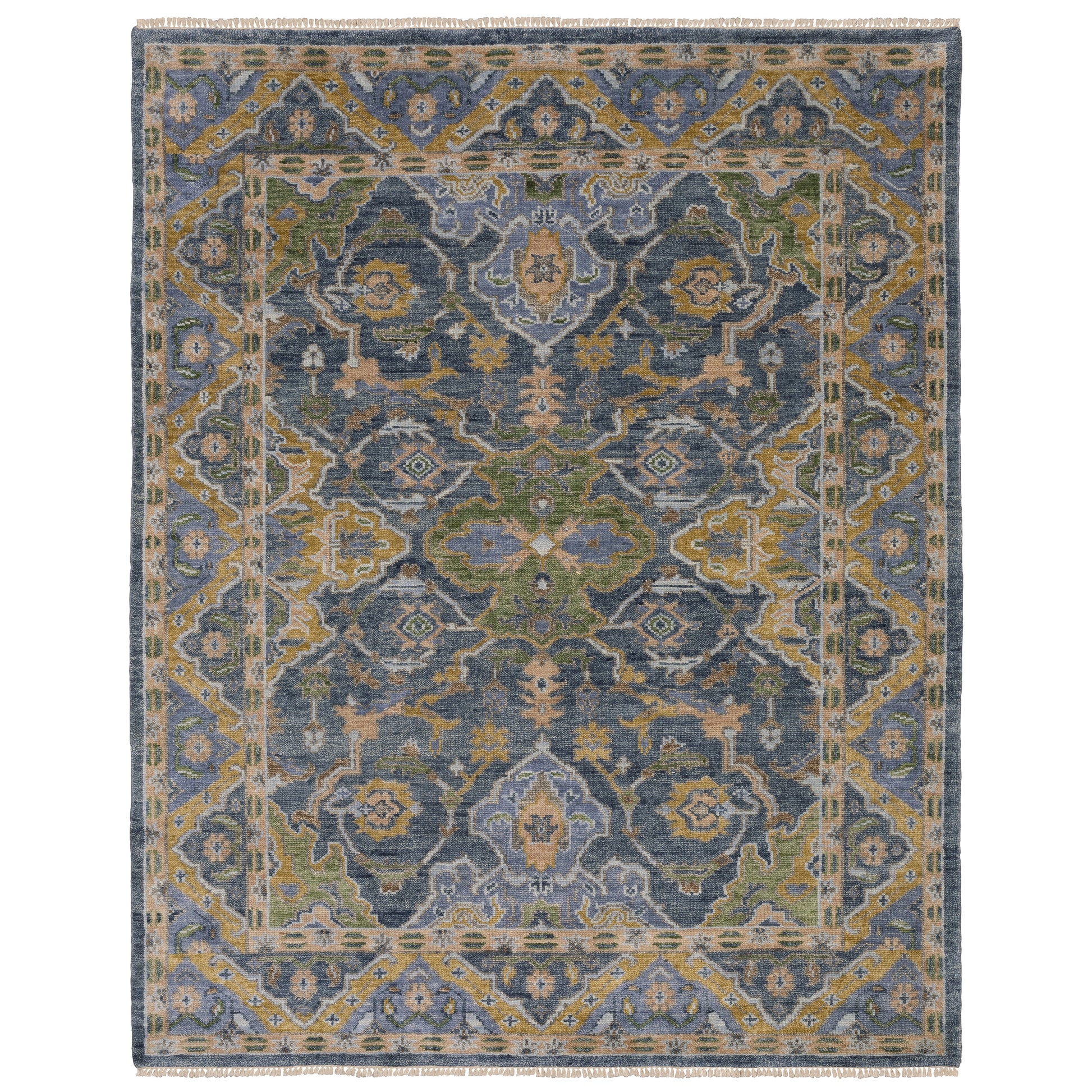 Majorca MAJ03 Blue Floral Rug