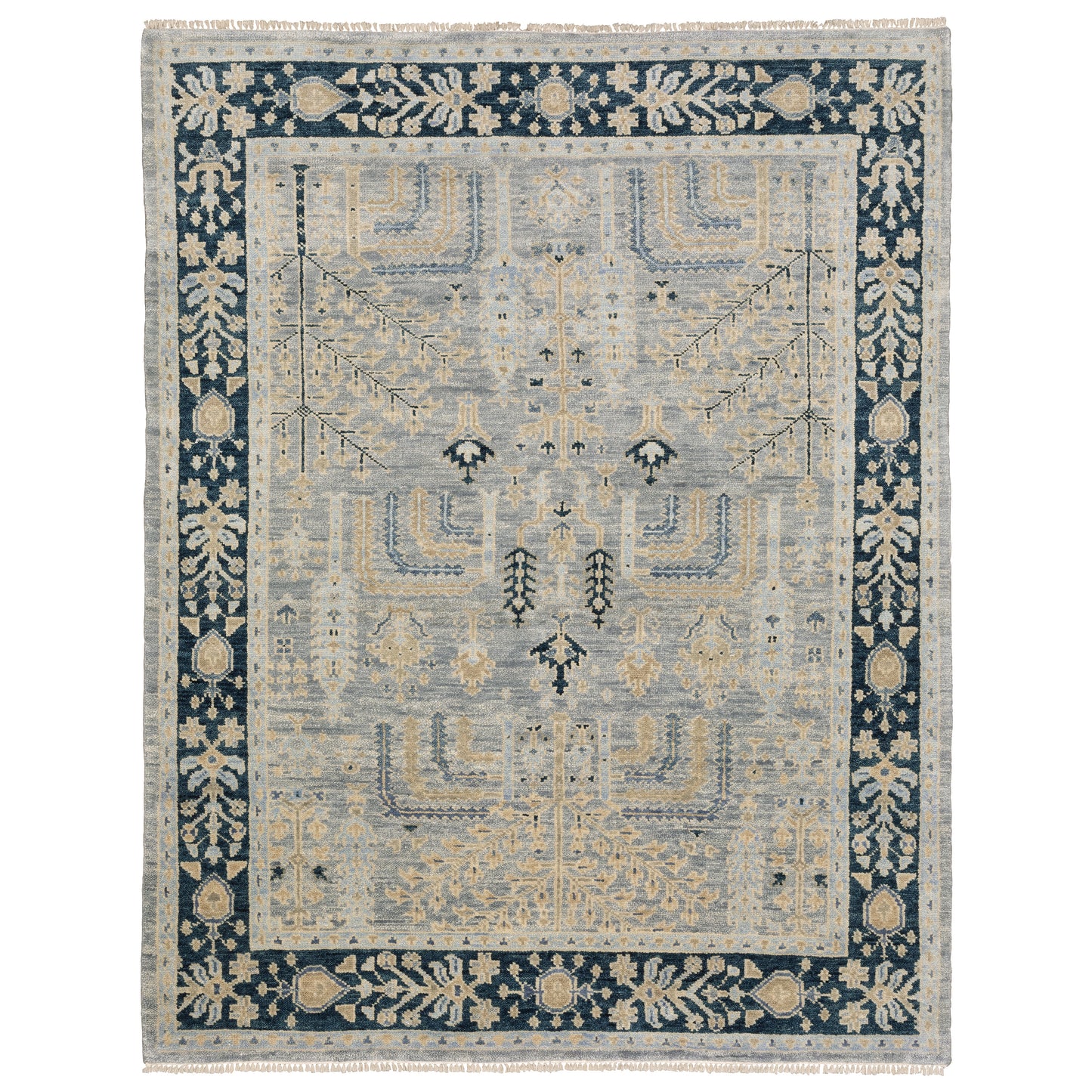 Majorca MAJ04 Grey Botanical Rug