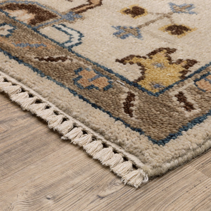 Majorca Oriental Ivory/ Multi Floral Loop Pile Rug