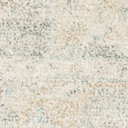 Malabar Distressed Beige/ Grey Medallion Cut Pile Rug