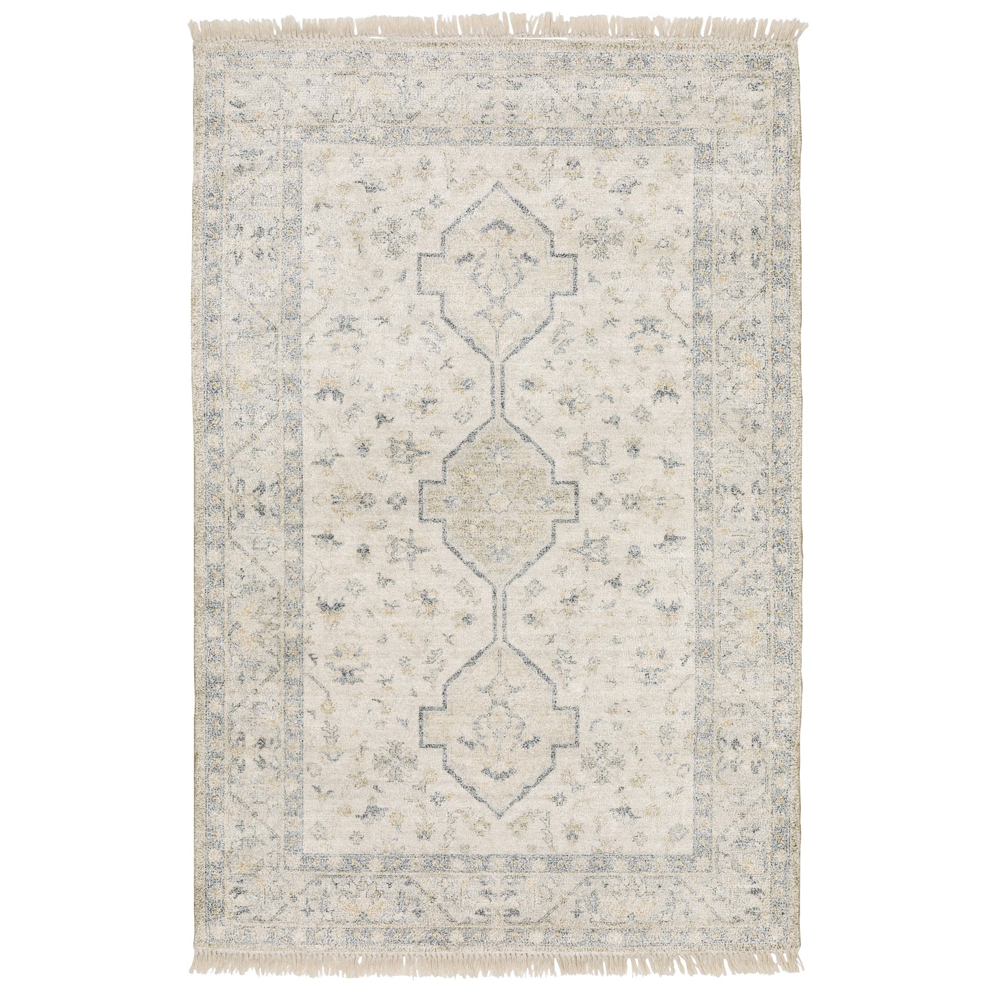 Malabar 45304 Beige Distressed Rug