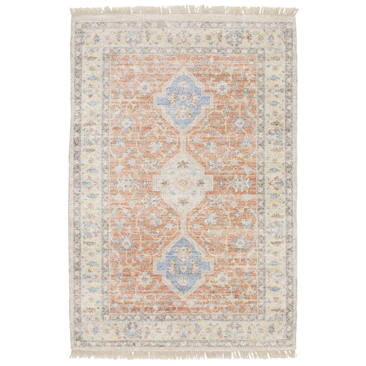 Malabar 45305 Orange Distressed Rug