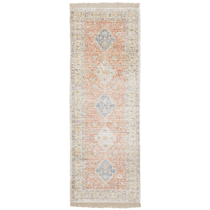 Malabar 45305 Orange Distressed Rug