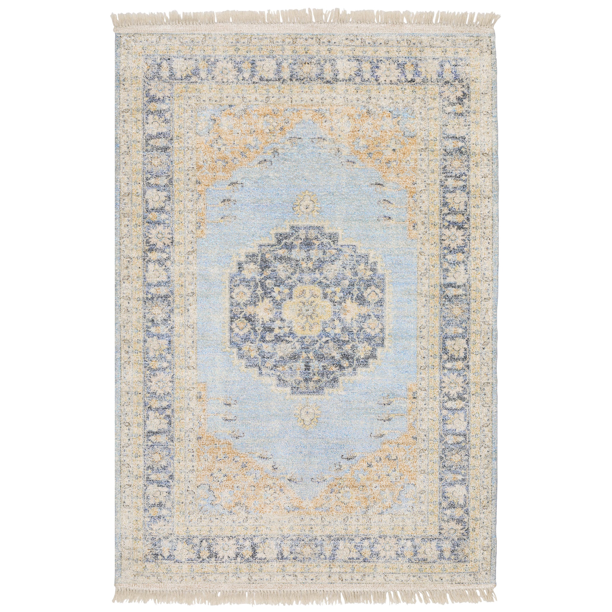 Malabar 45306 Blue Medallion Rug