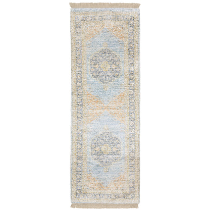 Malabar 45306 Blue Medallion Rug