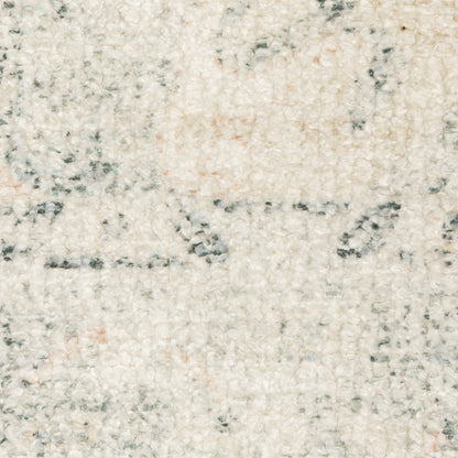 Malabar Medallion Beige/ Grey Distressed Cut Pile Rug