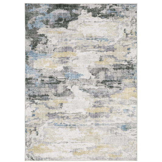 Malibu MAL01 Ivory Distressed Rug