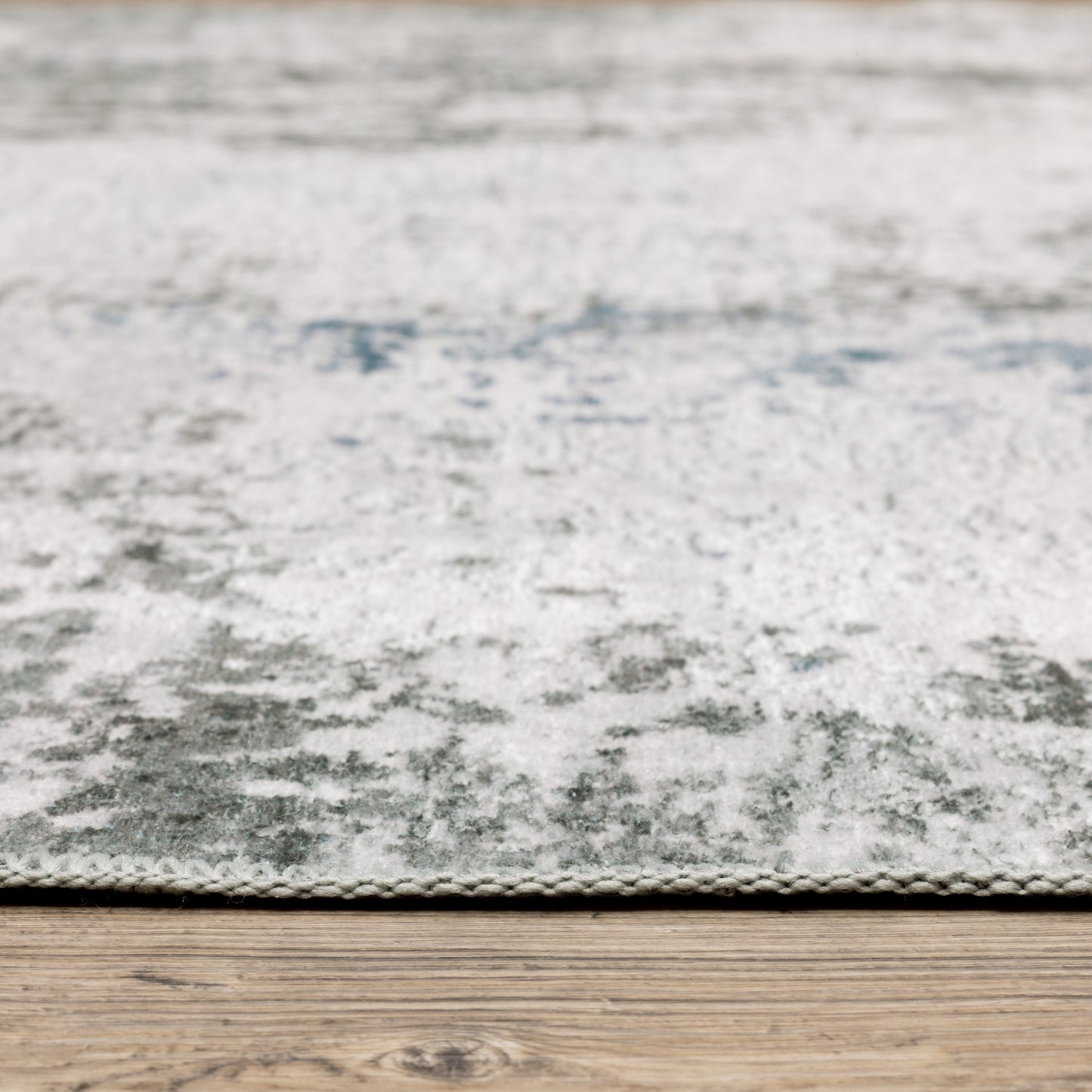 Malibu Distressed Ivory/ Grey Abstract Flat Weave Rug