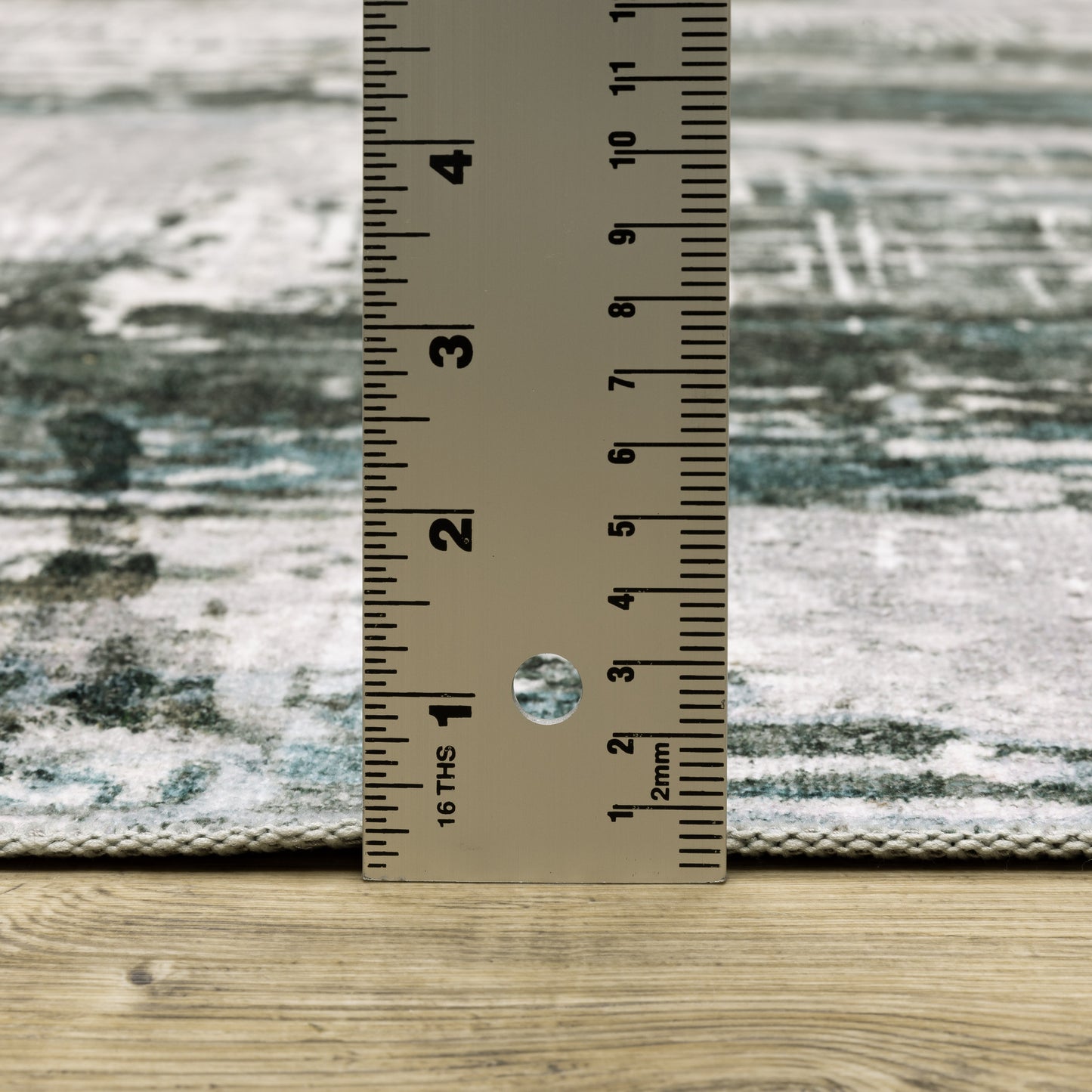 Malibu Distressed Grey/ Multi Abstract Flat Weave Rug