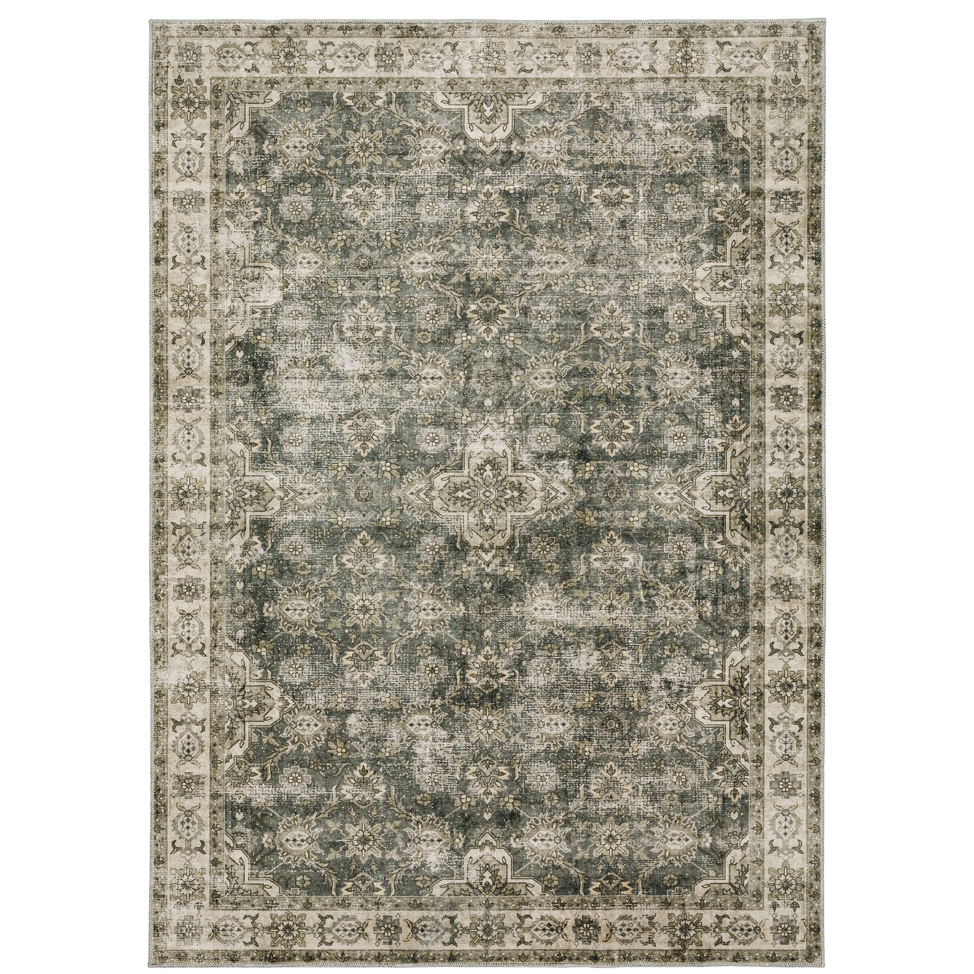 Malibu MAL04 Blue Distressed Rug