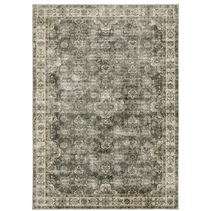 Malibu MAL04 Blue Distressed Rug