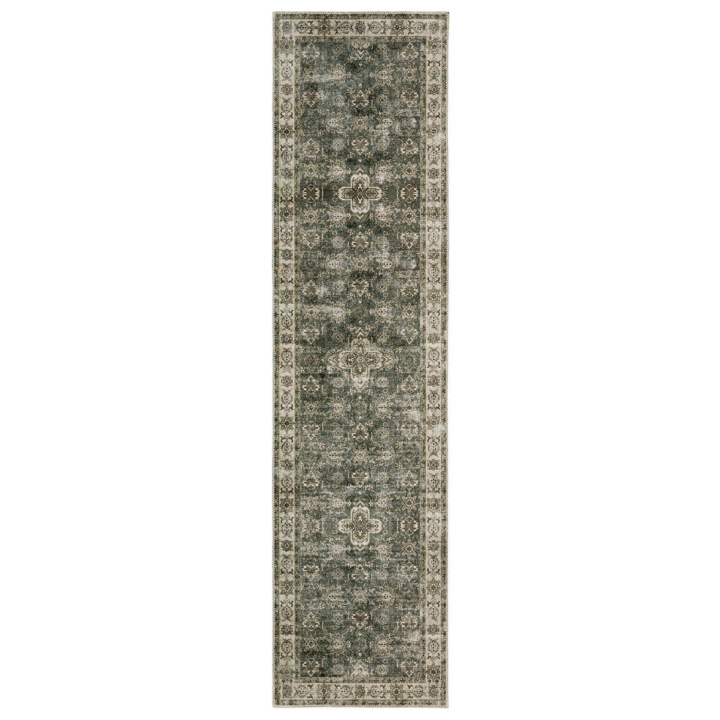 Malibu MAL04 Blue Distressed Rug