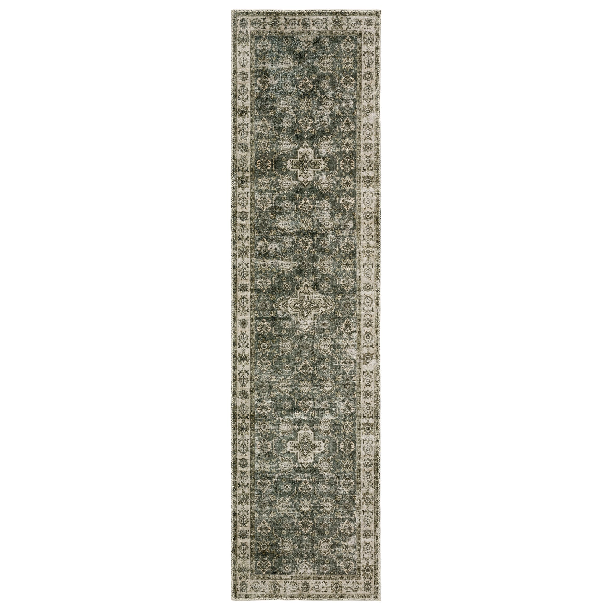 Malibu MAL04 Blue Distressed Rug