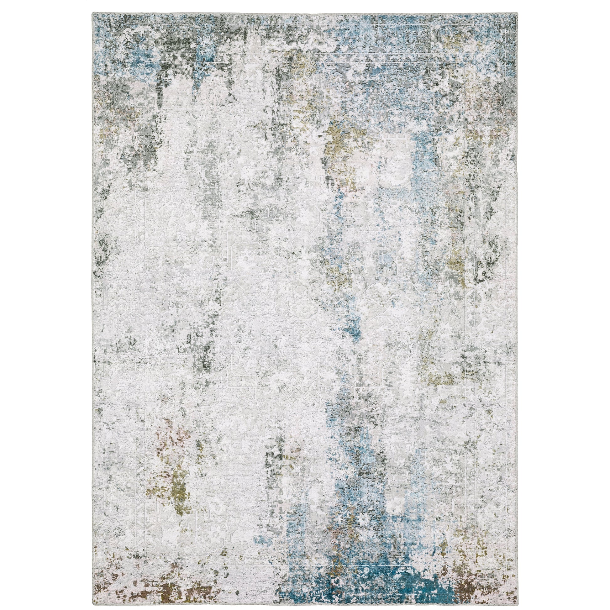Malibu MAL06 Ivory Distressed Rug
