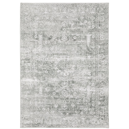 Malibu MAL08 Grey Distressed Rug