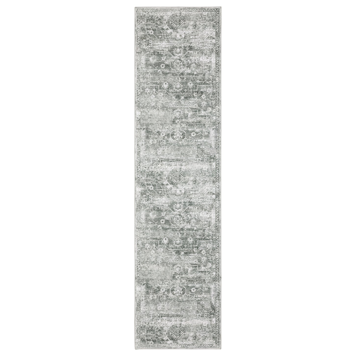 Malibu MAL08 Grey Distressed Rug