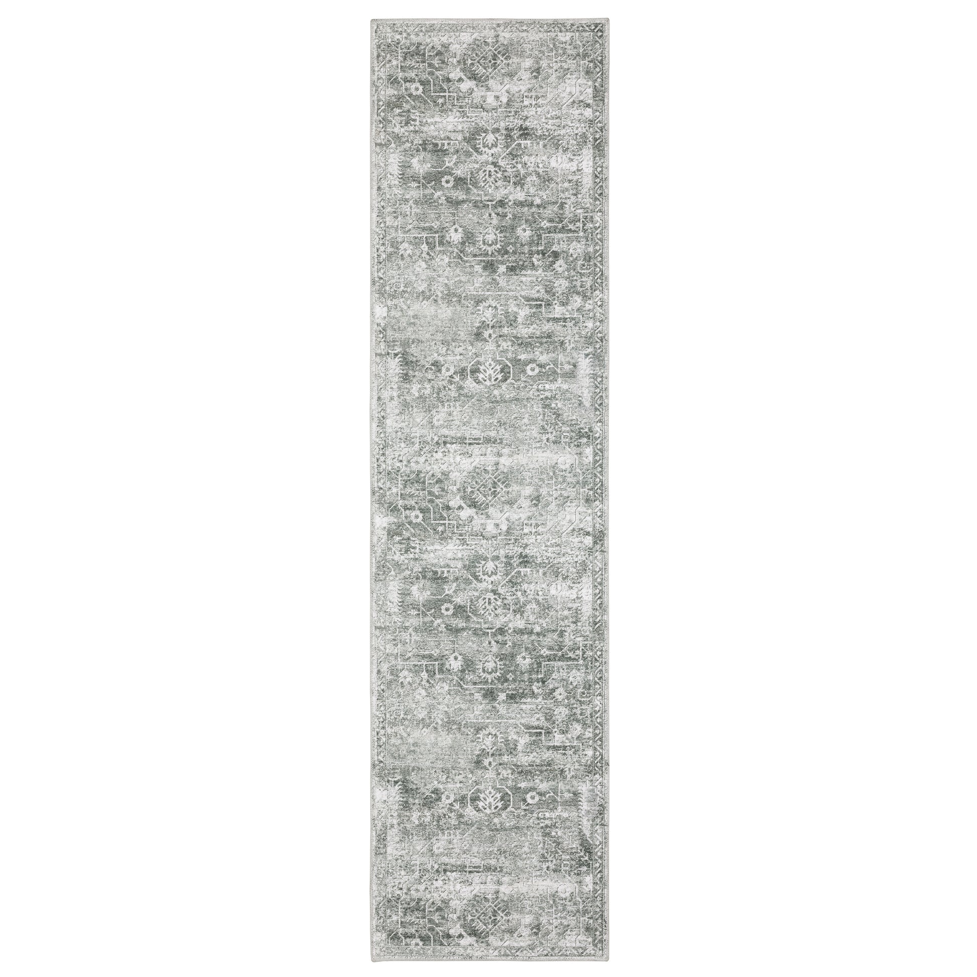 Malibu MAL08 Grey Distressed Rug