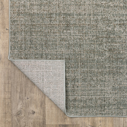 Mallory Distressed Grey/ Blue Abstract Cut Pile Rug