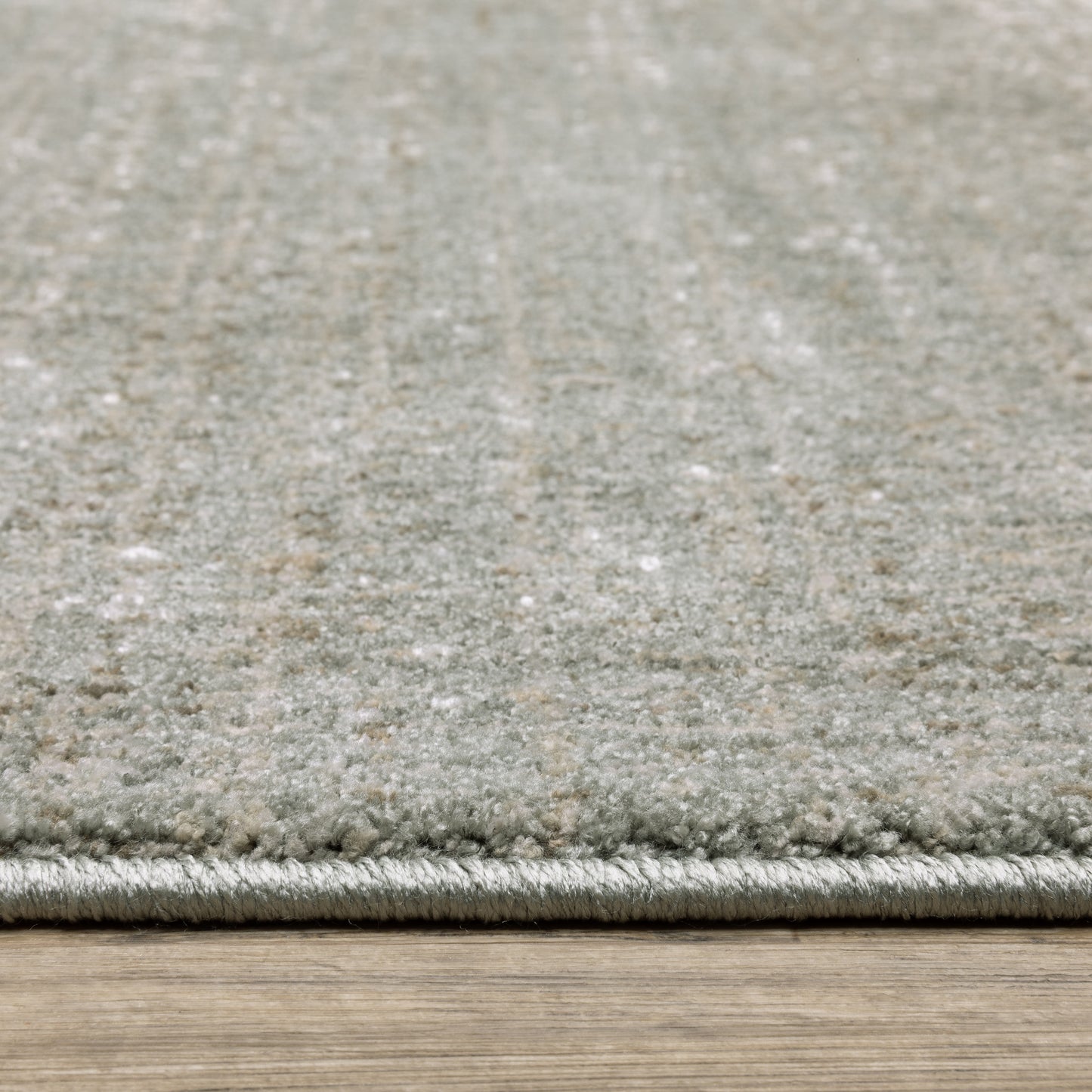 Mallory Distressed Grey/ Blue Abstract Cut Pile Rug