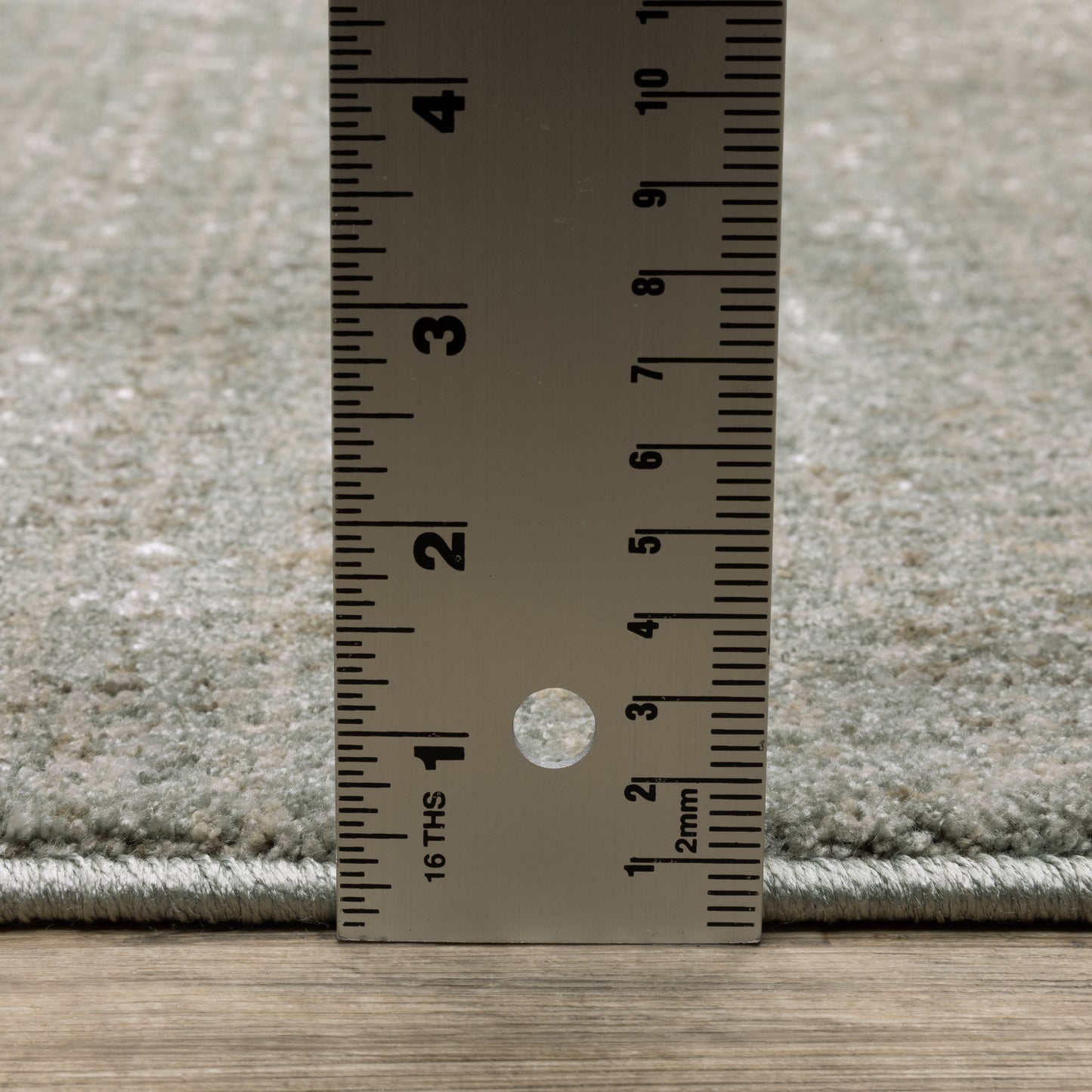 Mallory Distressed Grey/ Blue Abstract Cut Pile Rug
