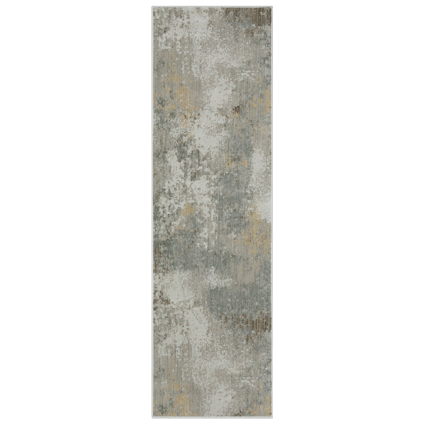 Mallory Mal02 Beige/ Yellow Distressed Abstract Rug