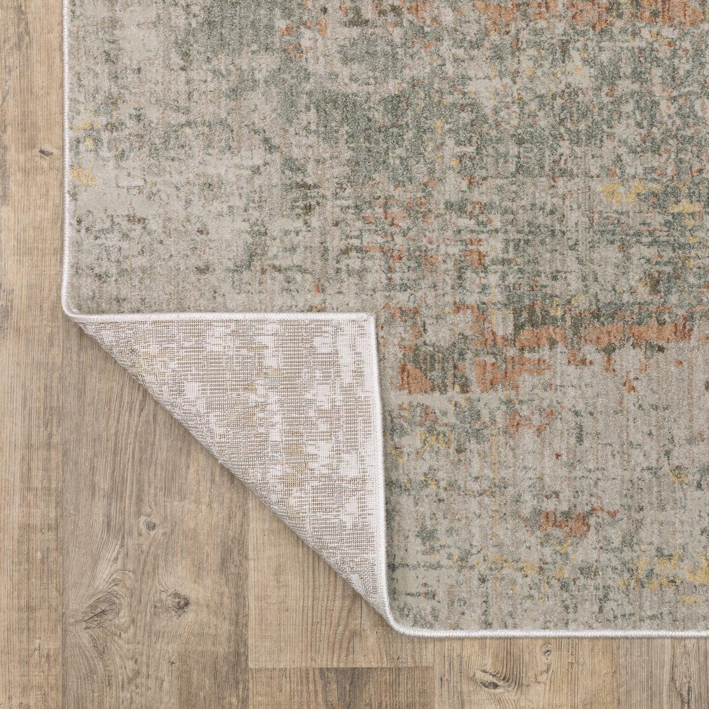 Mallory Distressed Grey/ Multi Abstract Cut Pile Rug